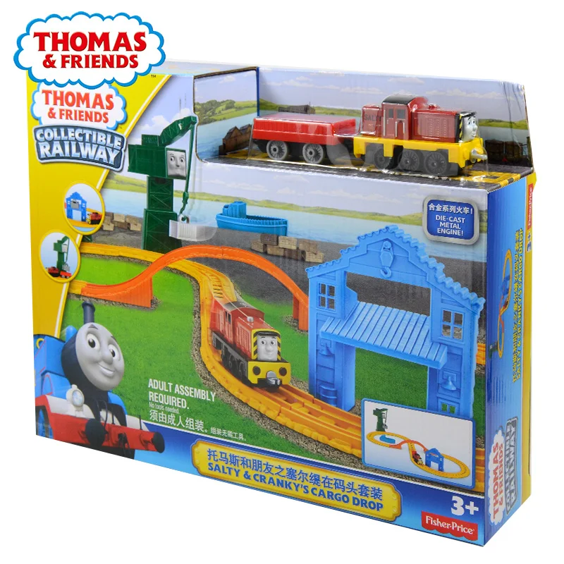 Original Thomas and friend\'s model car children\'s toy celti at the dock alloy series track set BHR95 boys train toys