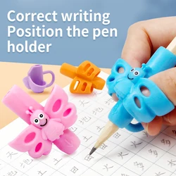 Pencil Handle Rod Grips pen Holder Grip for Kids Cute Hand writing Aid Trainer Posture Correction Pen Finger Holder