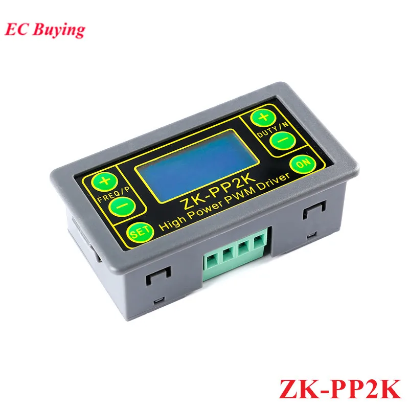 ZK-PP2K PWM Signal Generator Dimmer Motor Speed Module Controller Regulator Driver Adjustable Dimming Pulse Frequency Duty Cycle