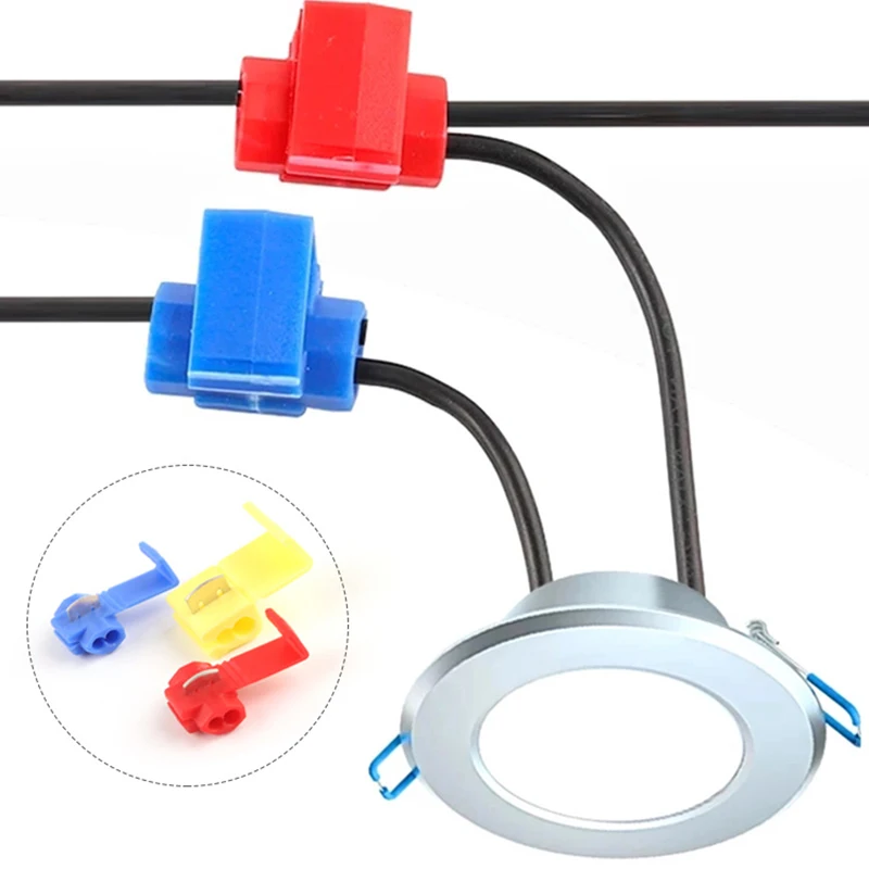 Connettori per cavi a filo Scotch Lock terminali elettrici a giunzione rapida crimpatura Non distruttiva senza linea di rottura AWG 22-18