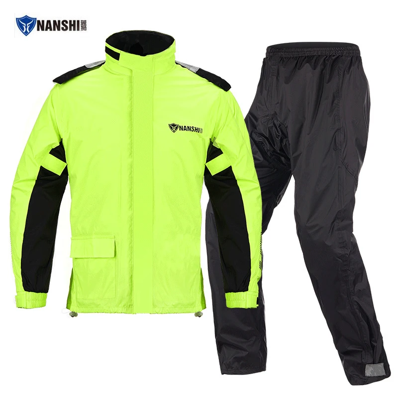 Motorcycle Raincoat Split Rain Suit Reflective Waterproof Tuta Antipioggia Moto Chuva Motocicleta Riding Cycling