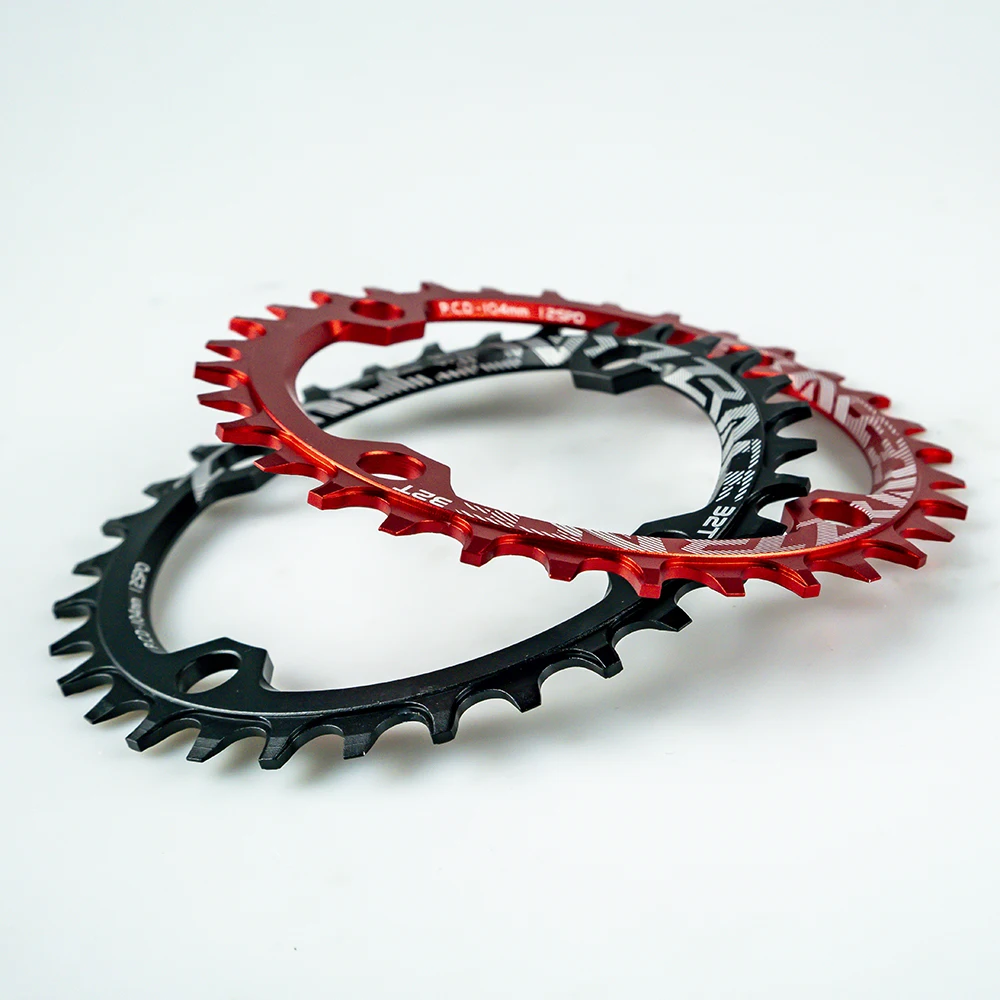 シングレット ZRACE Chainrings Chainwheels 32T/34T/36T/38T BCD104, Narrow Width