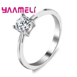 Wholesale 925 Sterling Silver Rings for Women Wedding Engagement Jewelry Cubic Zircon Band Anniversary Ring Mujer