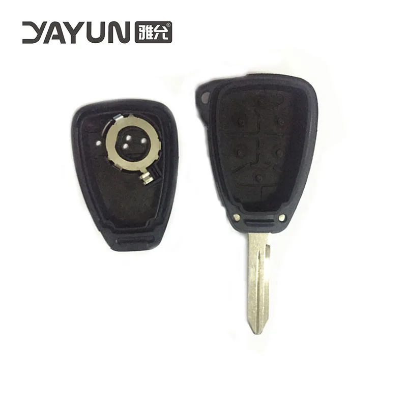 5 個 YAYUN AKCRS112 クライスラー用 2 ボタンキーシェル
