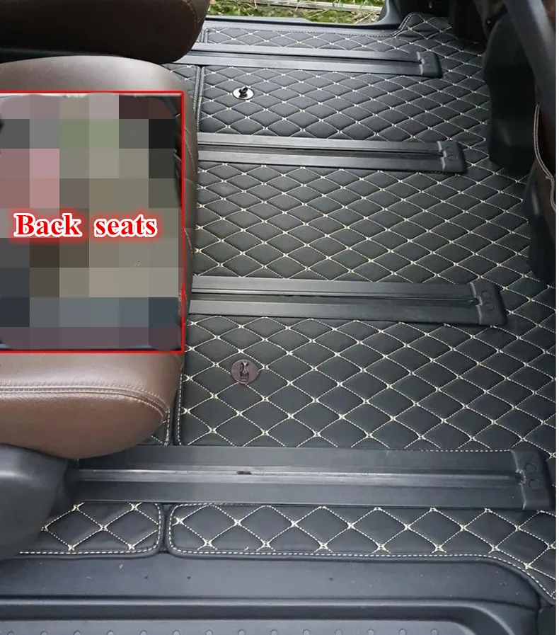 High quality! Custom full set car floor mats for Right Hand Drive Nissan Serena E-power C27 2022-2018 7 8 seats durable carpets