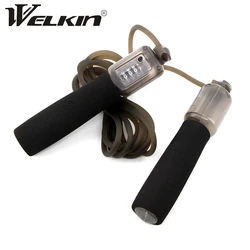 WELKIN Jump Ropes with Counter Sports Fitness Adjustable Fast Speed Counting Jump Skip Rope Skipping Wire Gym Fitness Equipment