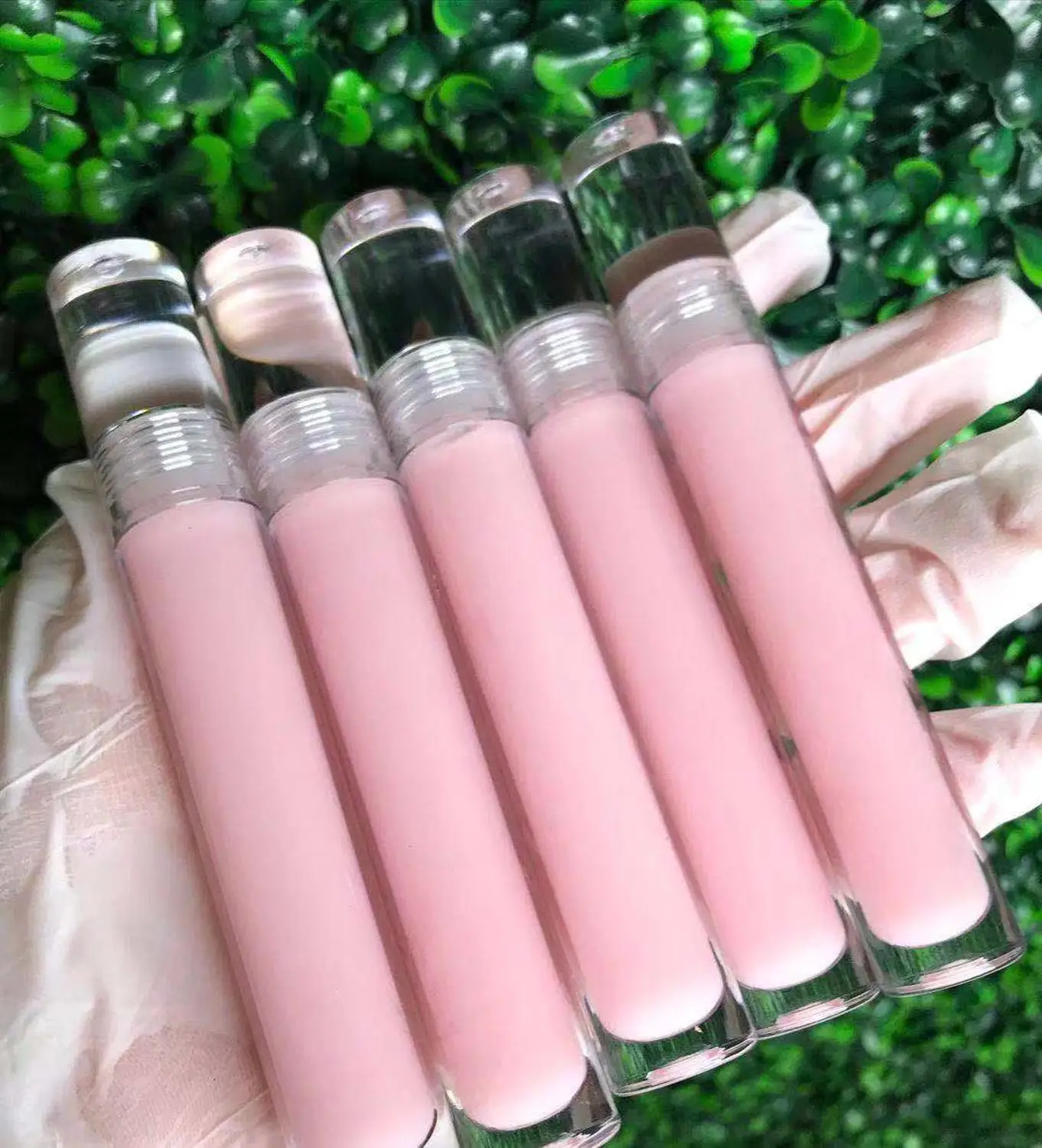 Private Label Clear No Logo Luxury Non Sticky Vegan Nude Customised Scented Hydrating Shine  Lip Gloss