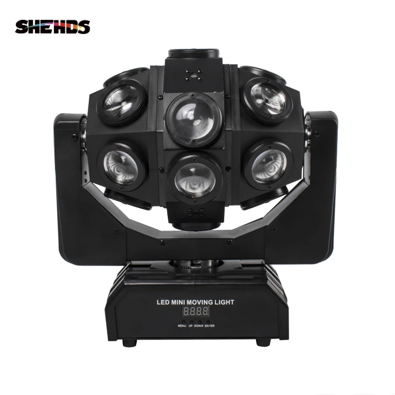 SHEHDS Led Moving Head 18x12W DMX Infinite Rotation Football Roller Moving Heads Beam Light Disco DJ Party Flash Light