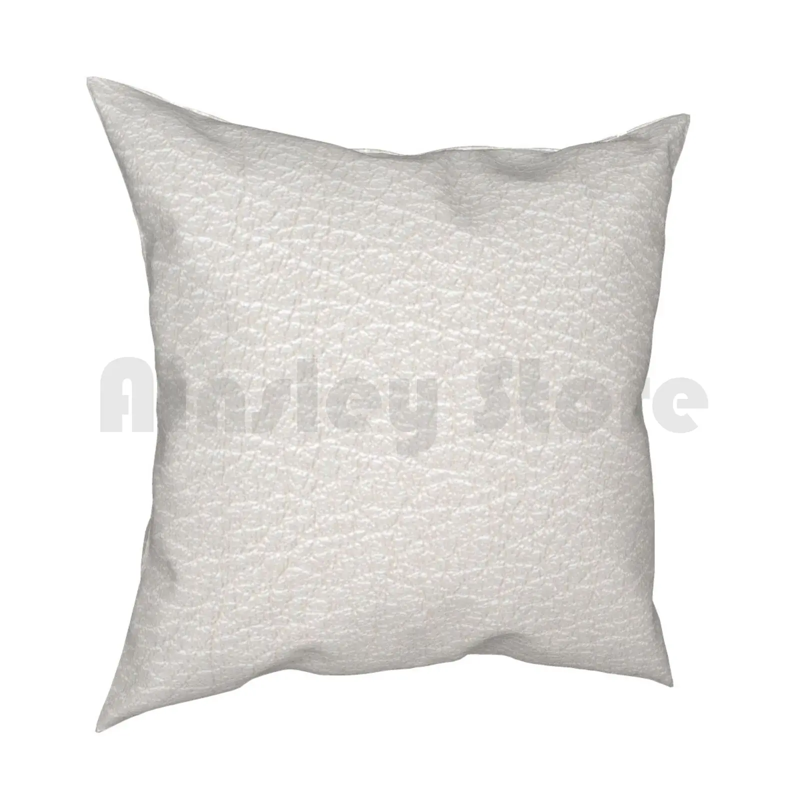 White Leather Texture Closeup Pillow Case Printed Home Soft Throw Pillow Abstract Accesories Animal Backdrop Background