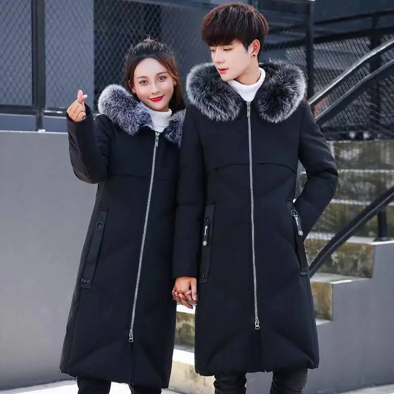 2022 Men's Coat Thicken Jacket Men Hooded Warm Mid-Length Parkas Coat Men's Down Jacket Winter Male Jacket New Winter Down Coat