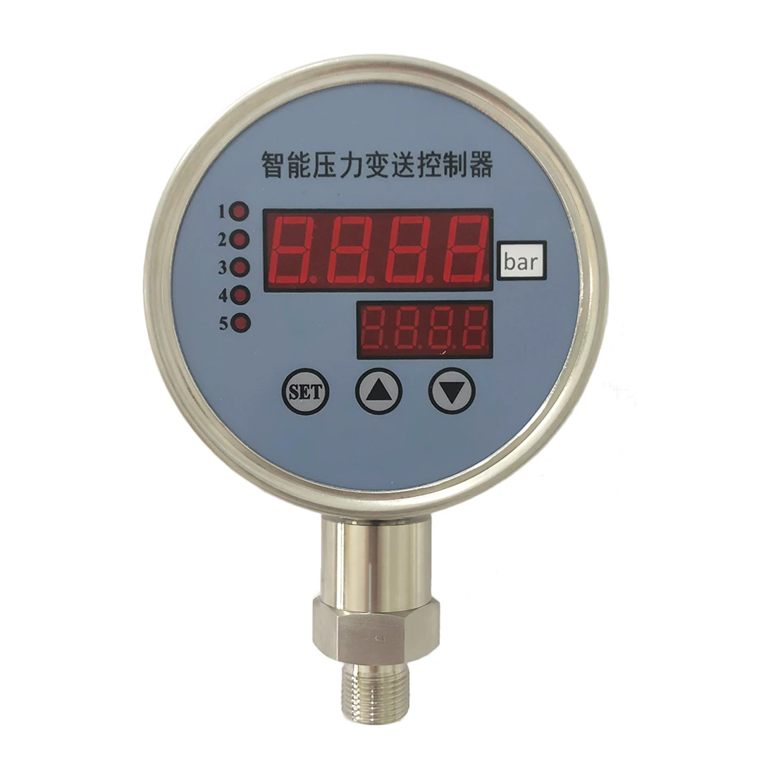 

FANDESENSOR 5 Relay Pressure Controller with Display 0-100Mpa DC24V Power Supply Pressure Sensors