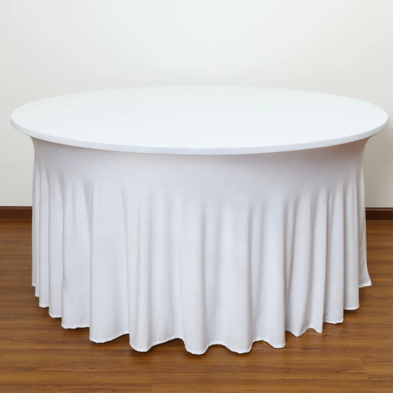 Custom Gold Bar Table Stretch Skirt Table Cover,Elastic Round Cocktail Tablecloth