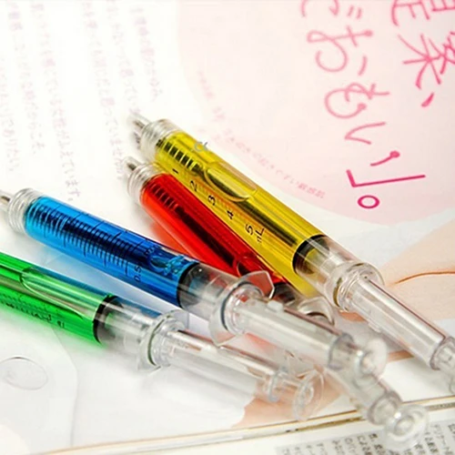 Injection Shape Ballpen 4Pcs/Set Doctor Nurse Gift Liquid Pen Ballpoint 2020