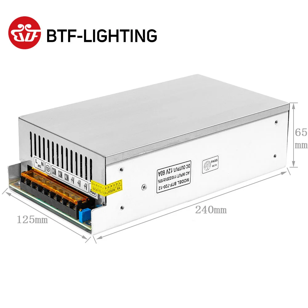 5V 12V 24V Anahtarı LED Güç Kaynağı Trafosu WS2812B SK6812 1A 2A 3A 5A 6.5A 8.5A 10A 12.5A 16.5A 20A 25A 30A 40A 50A 60A