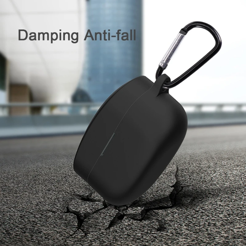 Soft Silicone Cover Compatible with-S-ony WF-1000XM4 Earbuds Charging Case Protective Dust-resistant Case