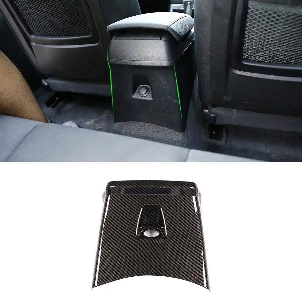 

Carbon Fiber Style ABS Plastic Stickers Rear Air Conditioning Outlet Panel Trim for BMW Old X1 E84 2011-2015 Models Accessories