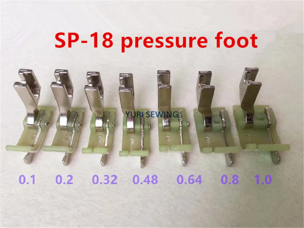 SP-18 pressure foot plastic knife right side lock stitch 1/16 1/8 3/16 1/4 1/32 5/16 3/8 industrial sewing machine spare parts