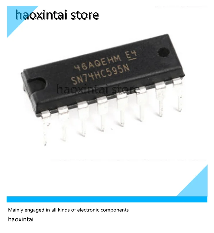 5PCS SN74HC595DR SN74HC595N Original genuine SN74HC595DR SOIC-16 SN74HC595N DIP-16 chip three-state output 8-bit shift register