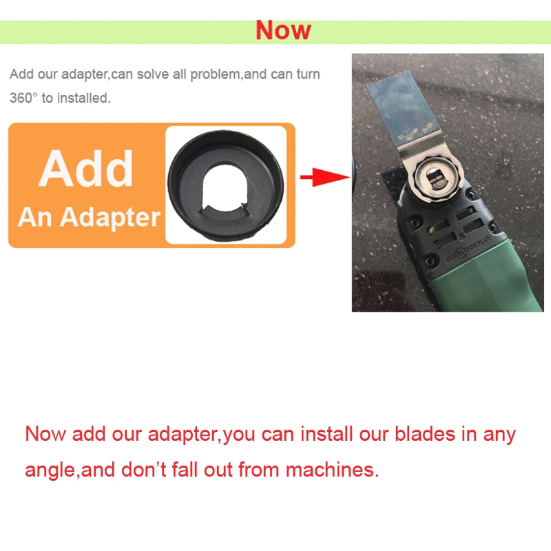 Adattatore Per SCOWELL Starlock Oscillante Multi Tool Seghe Lame (PS solo per SCOWELL starlock lame, cann't fit per gli altri