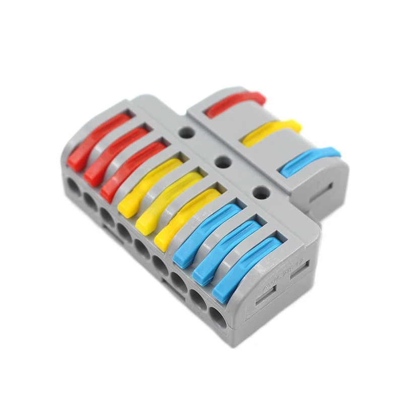 

5/10pcs YJ-933 Mini Fast Wire Connector Universal Wiring Electric Cable Connector Push-in Conductor LED Light Terminal Block