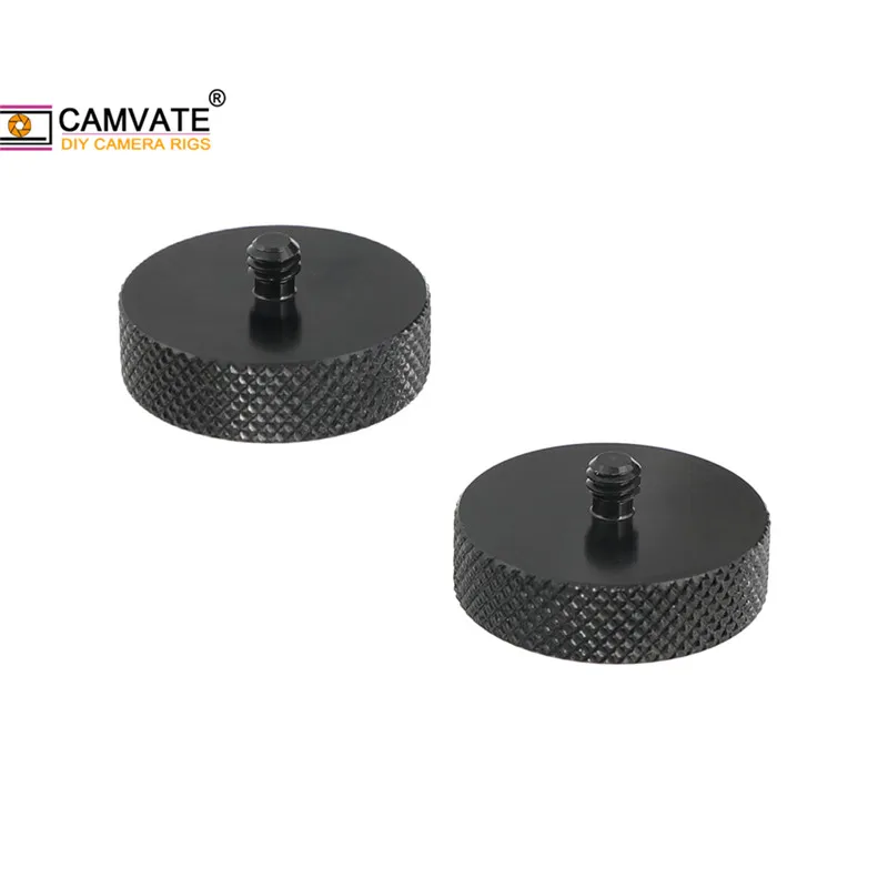 CAMVATE 2 Pieces Standard Universal Thread Screw Adapter With 1/4"-20 Male To 3/8"-16 Female For DSLR Camera /Camera Tripod New