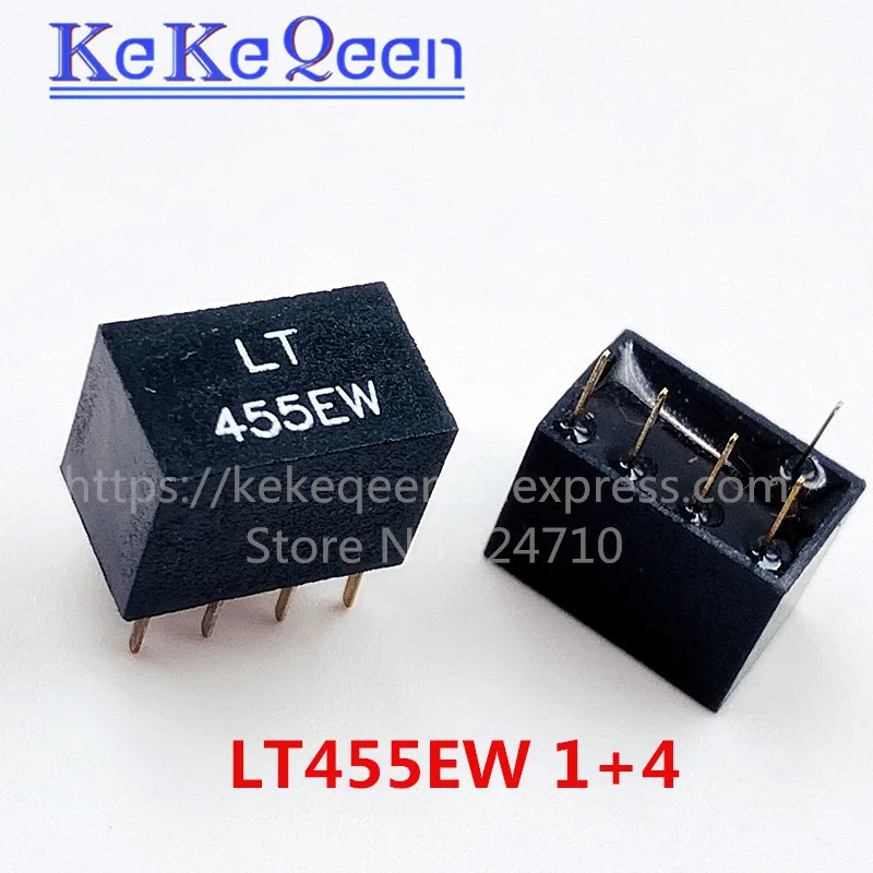 20pcs LT455EW LT455E 455E 455 1+4 5Pin DIP-5 455KHz ceramic filter For communication Signal relays