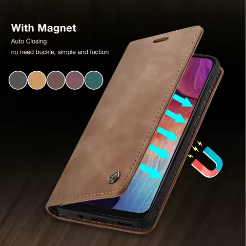 CaseMe S21 S20 Ultra S10 Plus Lite Leather Cover For Samsung A42 A12 A80 M31 A51 A41 A21S A31 A50 S A71 A72 A52 Flip Magnet Case