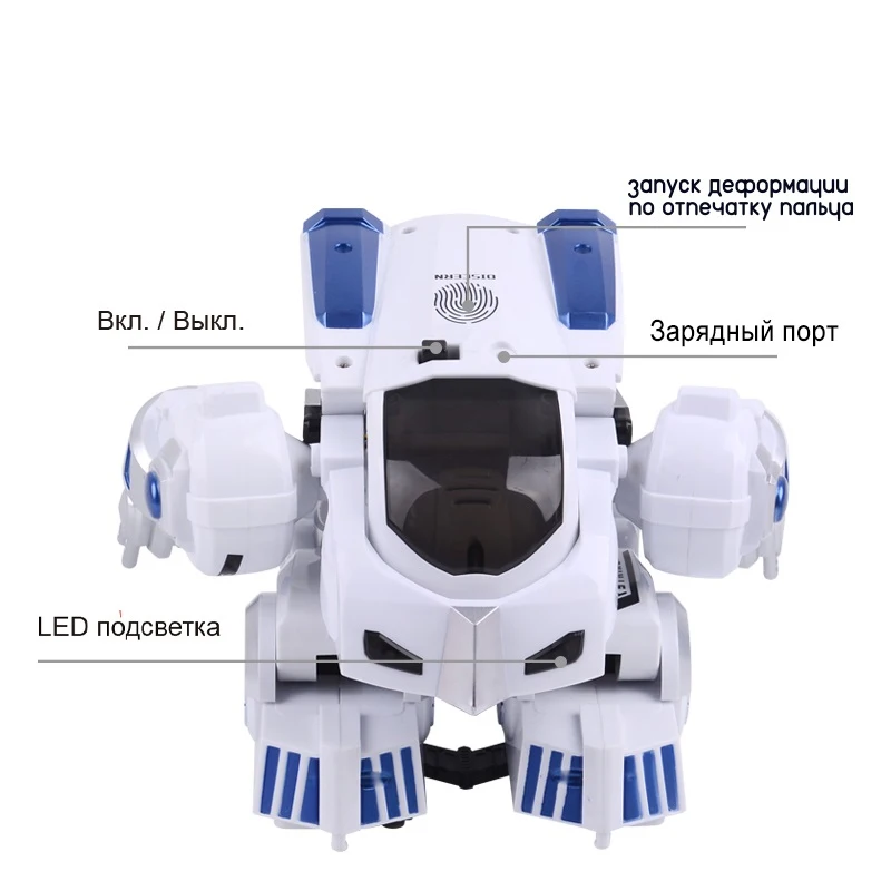 2.4G Afstandsbediening Vervorming Robot Intelligente Programmering Lied Modus Engels Onderwijs Kinderspeelgoed Kerstcadeau