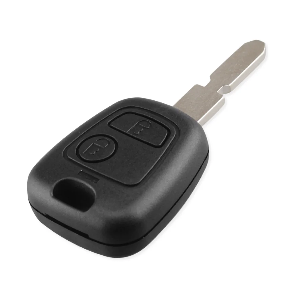 KEYYOU dla Peugeot 406 407 307107 205 206 207 wymiana obudowa pilota bez kluczyka Case Fob 2 przyciski kluczyk Uncut NE78 osłona ostrza