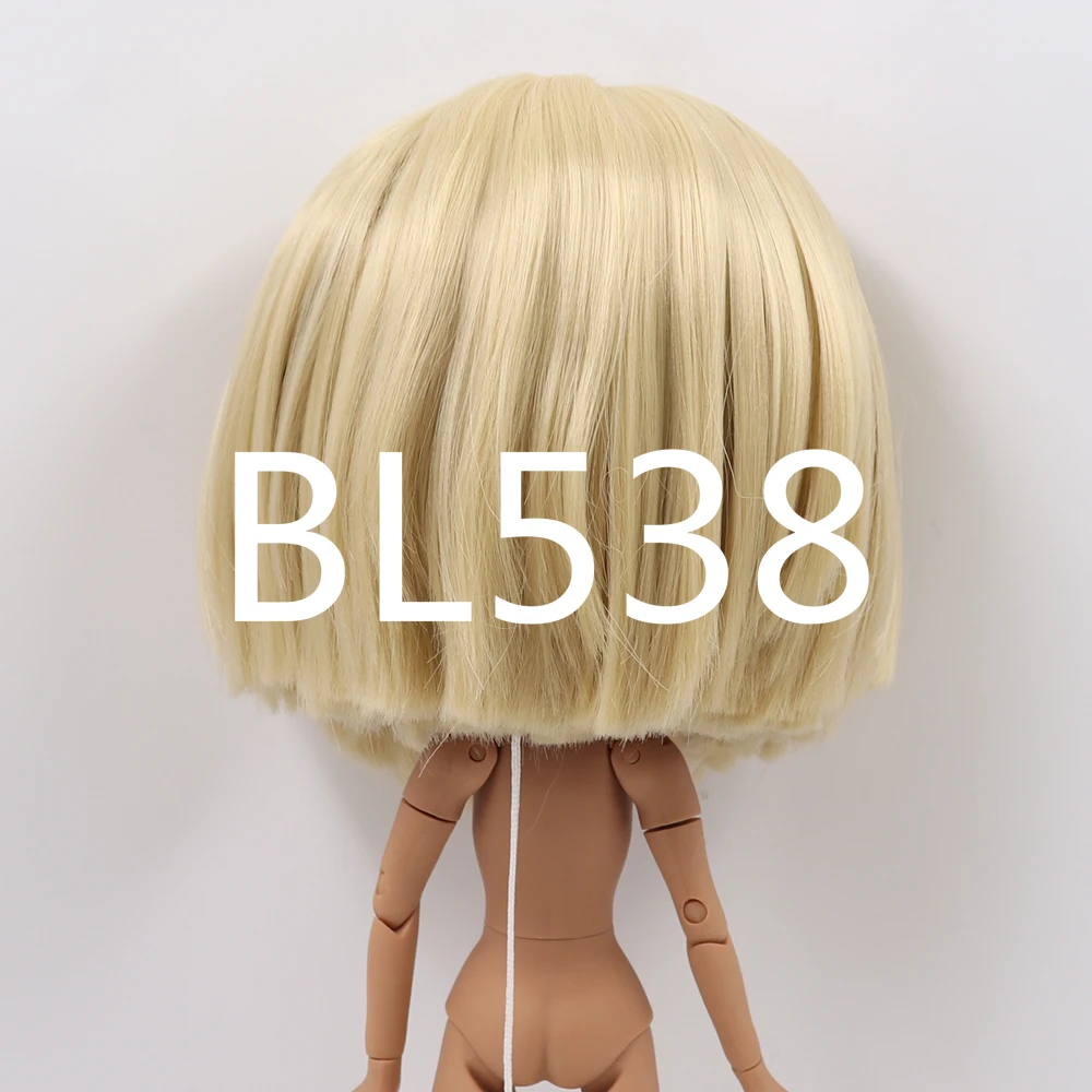 DBS blyth doll icy doll rbl scalp and dome short hair wig toy accessory for DIY custom doll anime blonde hair black hair - Image 6