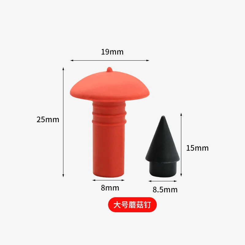 180Pcs Universal Mushroom Shaped Tubeless Tire Repair Insert Sockets Plugs Red Black 7mm 8mm Tire Repair Rubber Bullet for Car