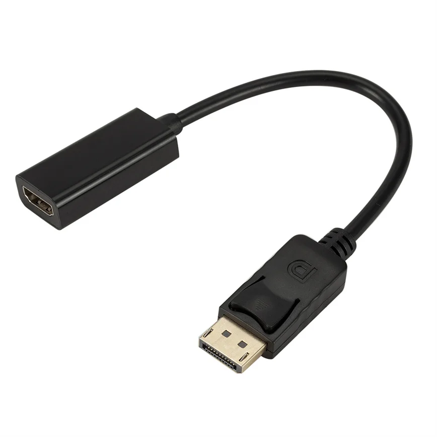 DP إلى HDMI-متوافق مهائي كابلات ذكر إلى أنثى ل HP/DELL الكمبيوتر المحمول عرض منفذ إلى 1080P HDMI-com' مهائي كابلات محول