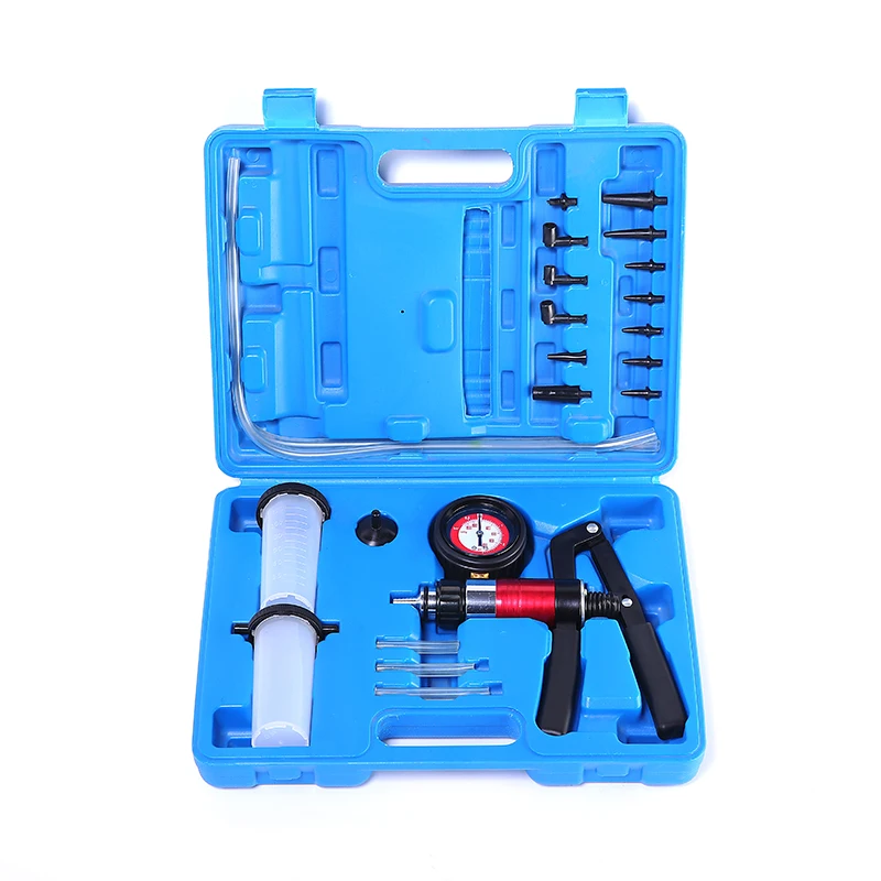 

ALLSOME Auto Diagnostic-tool Car Auto Handheld Vacuum Pistol Pump Brake Bleeder Adaptor Fluid Reservoir Oil Tester Tools Kit