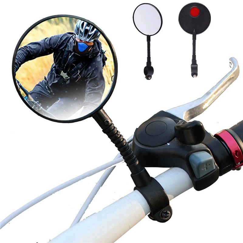 Universal Bicycle Rearview Mirror Adjustable Rotate Anti-glare Cycling Handlebar Rear View Mirrors Scooter Cycling Bike Mirrors