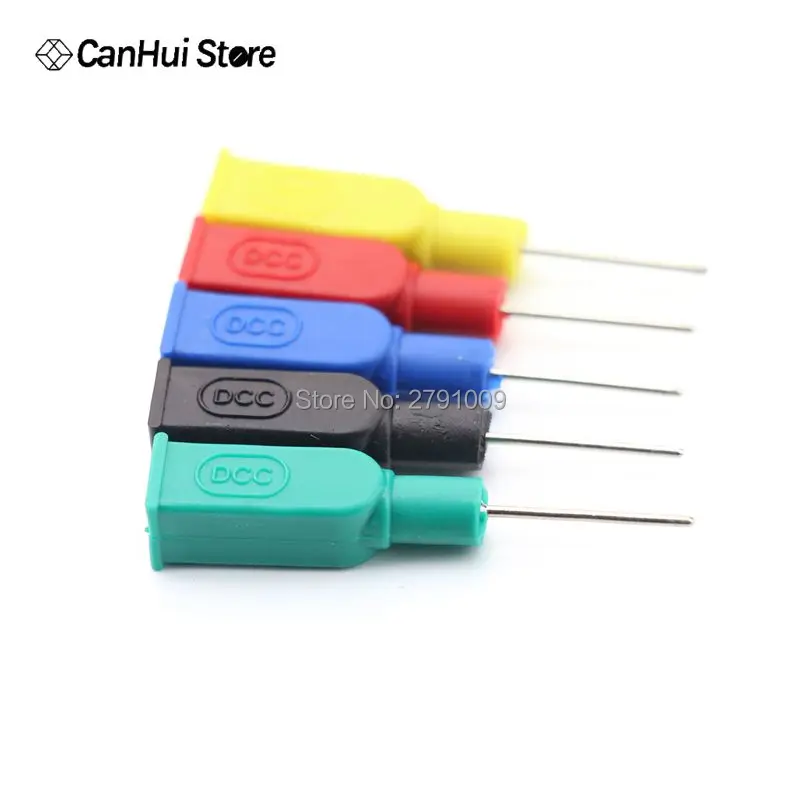 5Pcs/lot DCC Copper 4mm Banana Female To 1/2mm Pin Tip Head For Multimeter Test Probes Wholesale