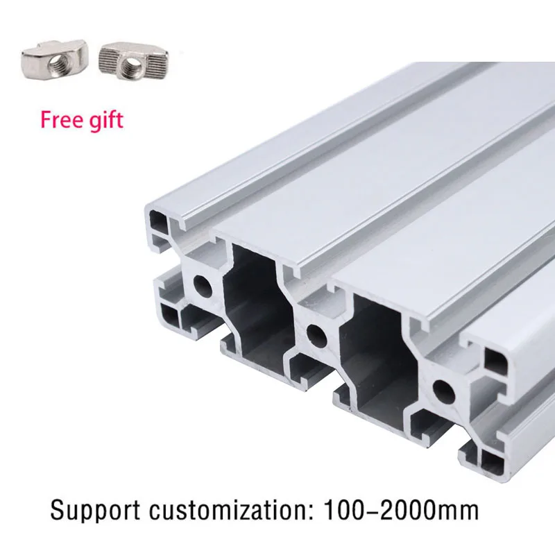 

1pcs 4060 T-Slot Aluminum Profile Extrusion Frame For Laser Engraving Machine 3D Printer Linear Guides 600mm 800mm 1000mm 1200mm