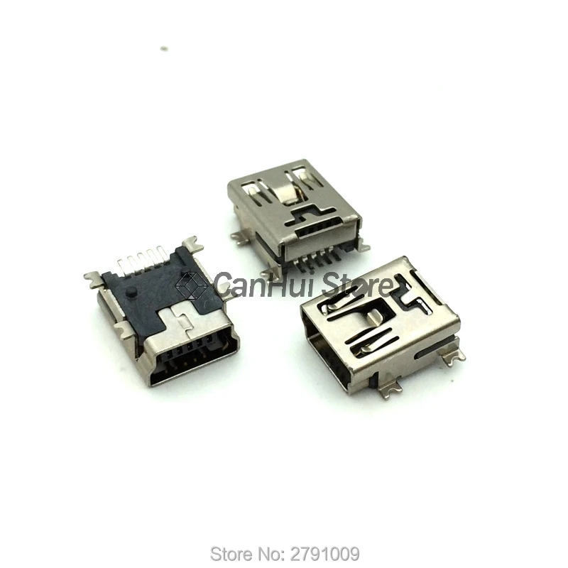 20 SZTUK Mini USB SMD 5-pinowe żeńskie złącze Mini B Wtyczka 180 stopni / 90 stopni DIP-2 DIP-4 Złącze USB do telefonu — zdjęcie 5