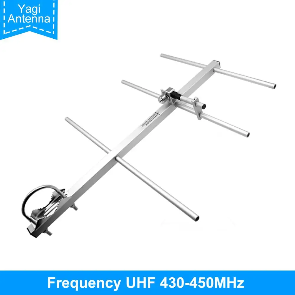 

Yagi High Gain HD1 Aluminum Alloy UHF 430-450MHz Radio Antenna Female Connector Strong Signal Outdoor TV Antenna