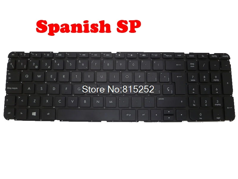 Laptop Keyboard For HP PAVILION 15-B000 15-B100 NO Frame MP-12G66E0-920 AEU36B00310 701684-071 701684-031 UK/Spanish SP