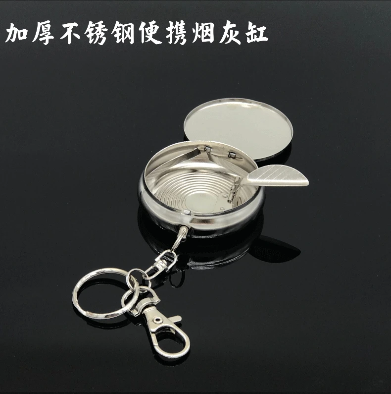 Japanischer tragbarer Mini-Aschenbecher mit Abdeckung, versiegelter Rauch, Outdoor-Reisetaschen-Aschenbecher, kompakter tragbarer Aschenbecher zum Rauchen – Detail 4