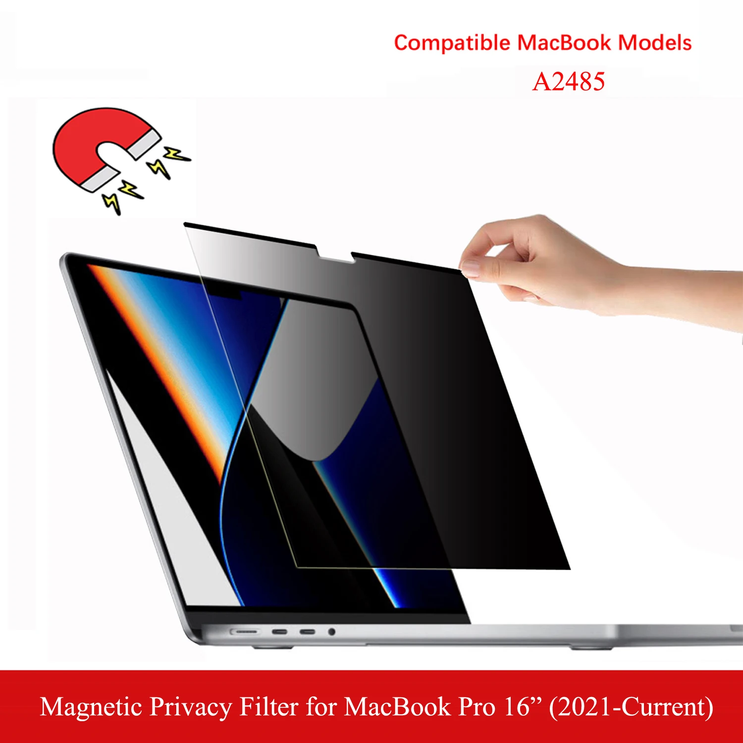 

Magnetic Privacy Filter Laptop Anti-Glare Screen Protector for New MacBook Pro 16" (Late 2021-Currect) A2485