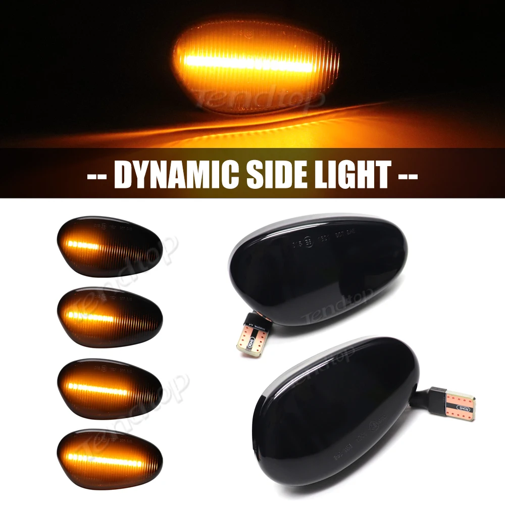 Dynamic Turn Signal Light LED Strip Side Marker Lamp For Alfa Romeo 145 146 Type 930 1994 1995 1996 1997 1998 1999 2000 2001