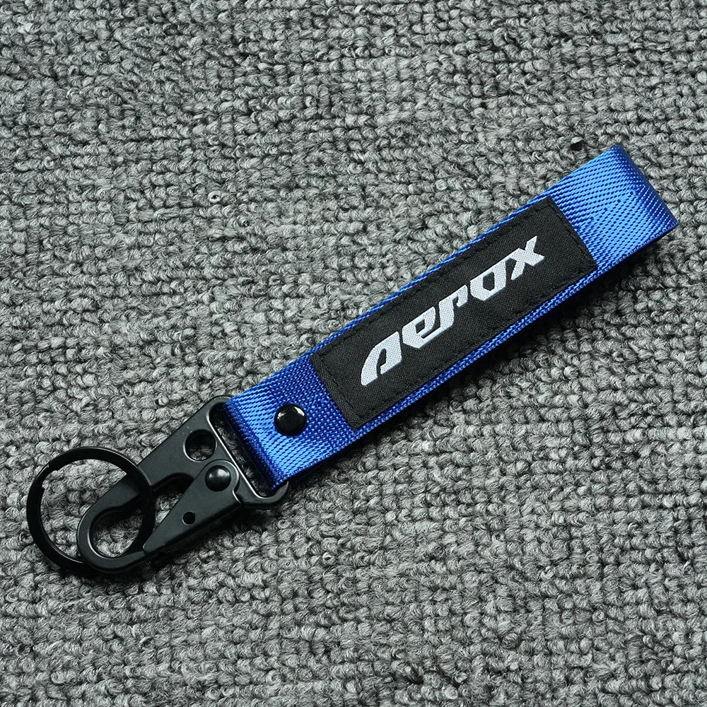 Newest 3D Embroidery Keychain Accessories For Yamaha Aerox155 Aerox Nvx 155 Nvx155 All Yaers Motorcycle Keyring Key Chain Ring