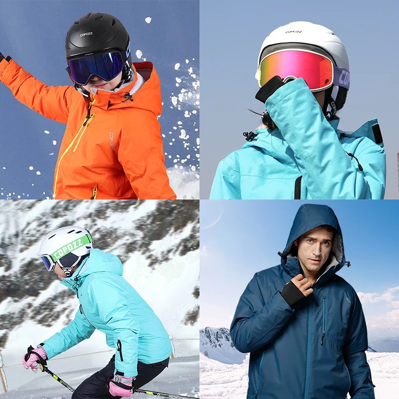 Winter Ski Suit For Men and Women Outdoor Mountain Hiking or Camping Warm Hooded Ski Jacket Windproof Waterproof Snowboard Suit