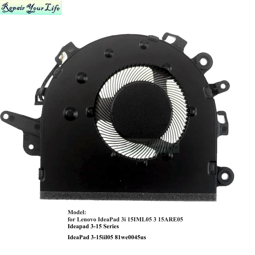 CPU Cooling Fan For Lenovo IdeaPad 3-15iil05 3i-15IML05 15ARE05 5F10S13910 5H40S2004 Notebook PC Cooler Fan Radiator DC28000F3F0 - Image 2