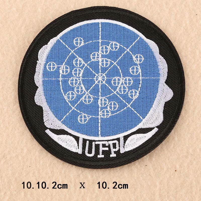 UFO Space Stickers planeta haftowane naszywki na odzież DIY żelazko na łacie na ubrania Morale Alien Patch Mountain Badge