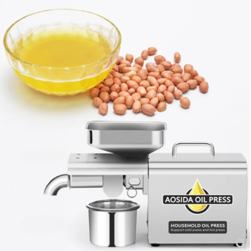 New Stainless Steel Oil Press Machine Commercial Home Oil Extractor Expeller Presser 110V or 220V available Oil Press Cold