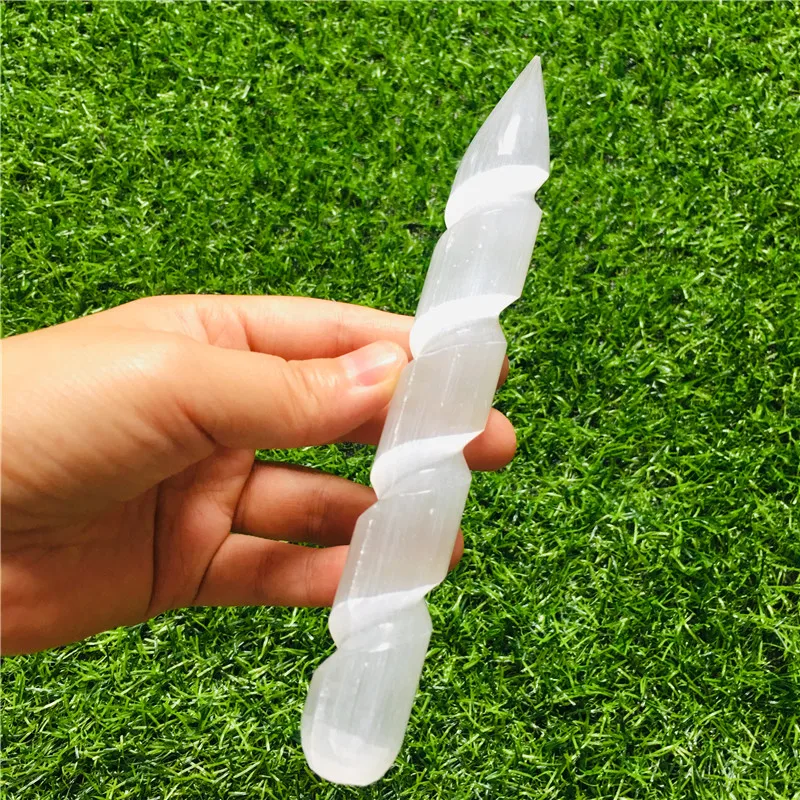 Natural Selenite Quartz 15cm Crystal Sticks Quartz Crystal Chips Natural Stones and Minerals Specimen For Air Cleanning