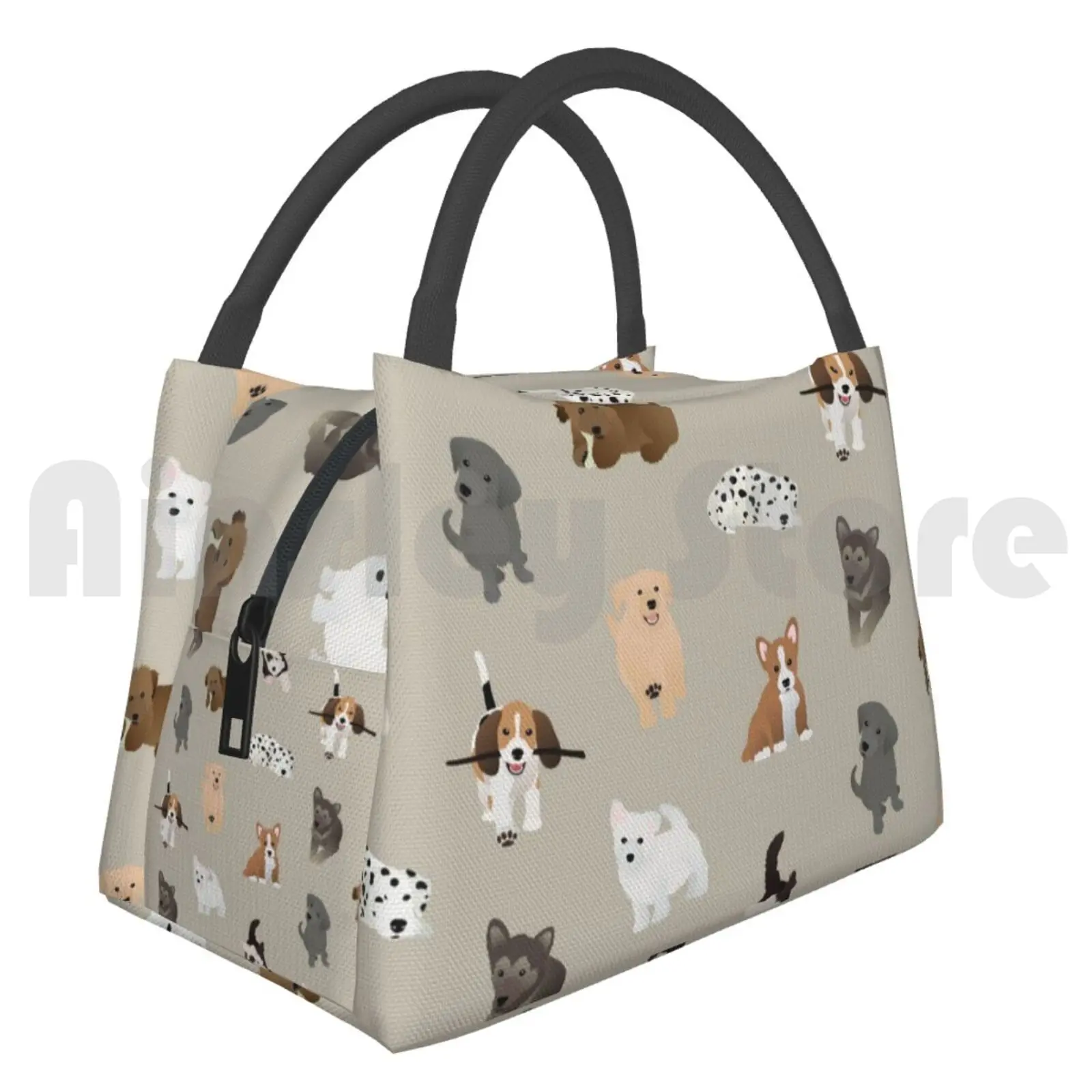 

Cooler Lunch Bag Picnic Bag Puppies 2 : More Pups Dogs Pups Puppies Dog Animal Animals Pup Puppy Pattern Nature