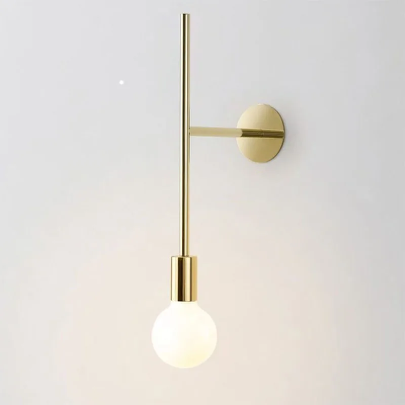 

Nordic Gold Black Line Wall Lamp Modern Minimalist Led Wall Sconce Light Fixtures Living Room Bedroom Stairs Indoor Wall Lamps